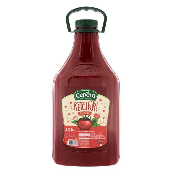 Imagem de Ketchup Tradicional Cepêra Pet 3,5Kg Food Service Big Pump