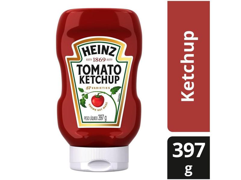 Ketchup Tradicional Heinz 397g Imagem de Ketchup Tradicional Heinz 397g