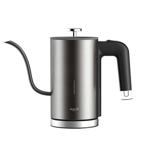 Imagem de Kettle Tea Coffee Pot Slender Spout Matte Texture Inoxidless steel Chaleira LED Lâmpada de aquecimento 600ml Chaleiras Elétricas