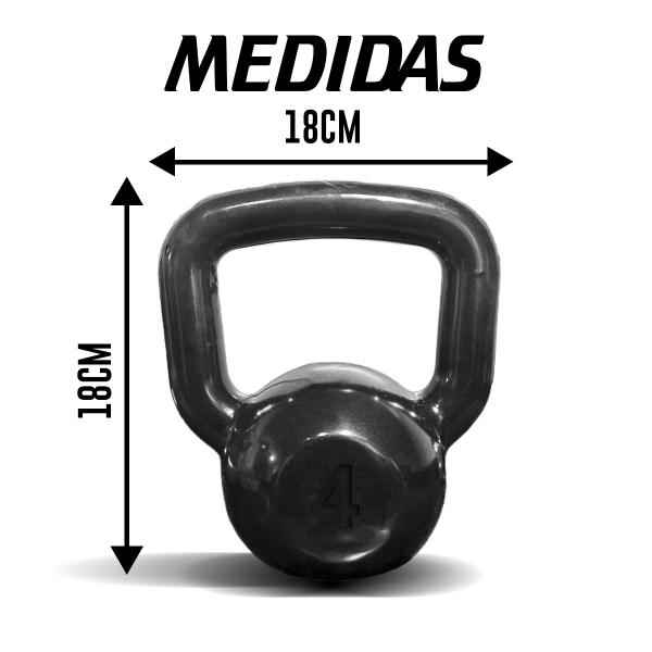 Kettlebell 4Kg Pintado Para Academia Treino Funcional Musculação Peso Em Ferro Para exercício funcional - Diamond Fit Imagem de Kettlebell 4Kg Pintado Para Academia Treino Funcional Musculação Peso Em Ferro Para exercício funcional