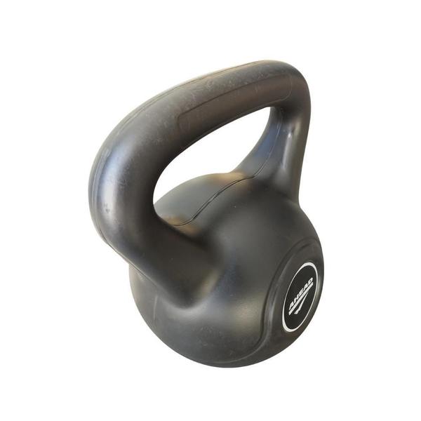 Imagem de Kettlebell Black Cimento Peso Academia 4 Kg Preto