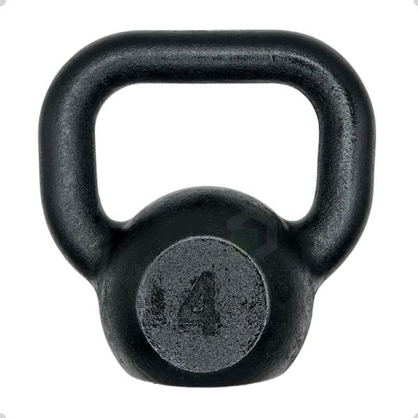 Imagem de Kettlebell de Ferro Fundido Pintado - 4 Kg