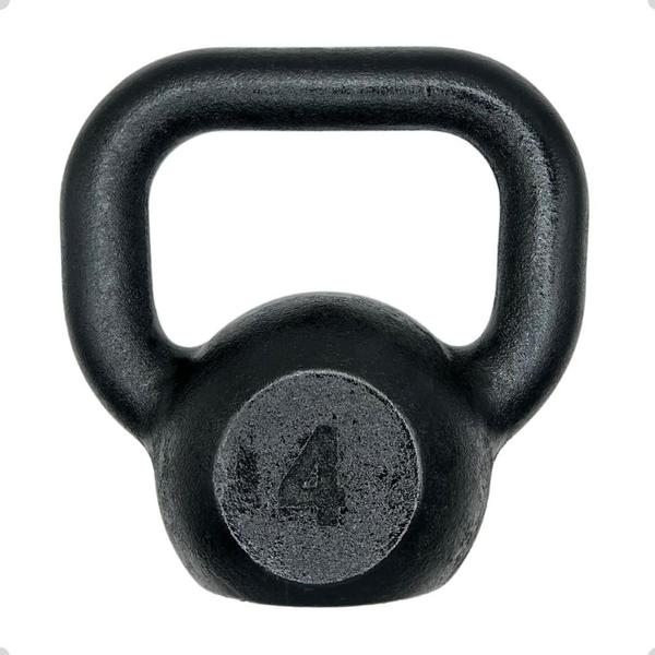 Imagem de Kettlebell de Ferro Fundido Pintado - 4 Kg