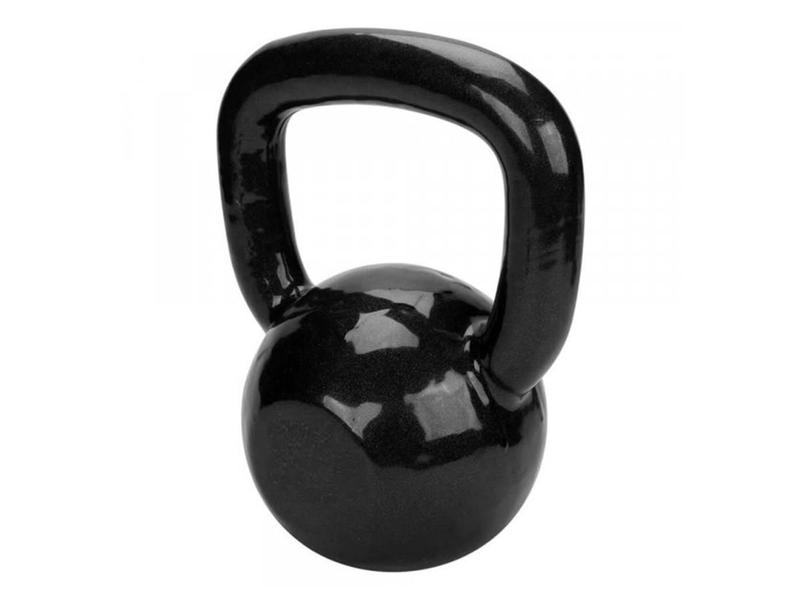 Imagem de Kettlebell Emborrachado 16 Kg Fundidos De Minas - Preto