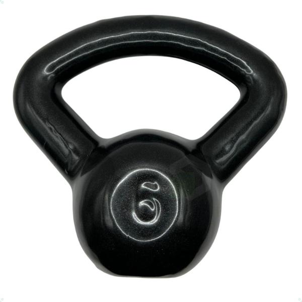 Kettlebell Emborrachado Alça Longa - 6 Kg - 2M FITNESS Imagem de Kettlebell Emborrachado Alça Longa - 6 Kg