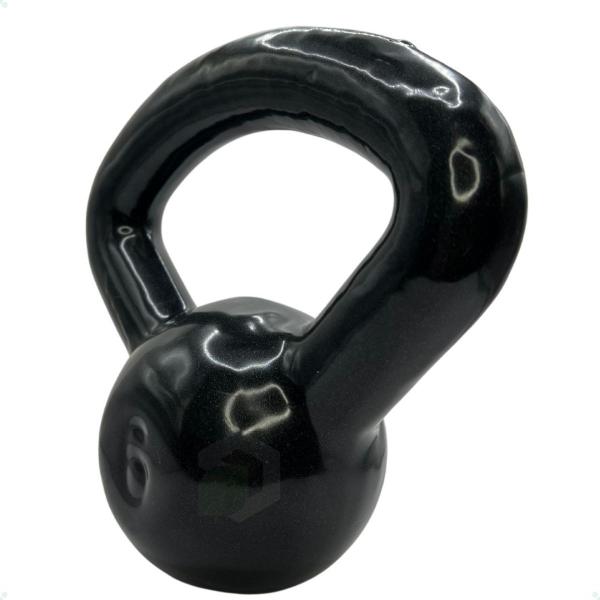 Kettlebell Emborrachado Alça Longa - 6 Kg - 2M FITNESS Imagem de Kettlebell Emborrachado Alça Longa - 6 Kg