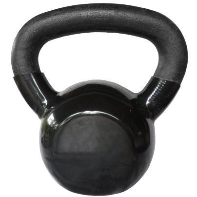 Imagem de Kettlebell Emborrachado Com Alça Preta Pintada