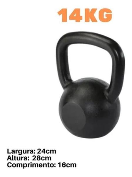 Kettlebell Pintado 14Kg - Exercício Funcional Super Premium - Anilhas&Cia Imagem de Kettlebell Pintado 14Kg - Exercício Funcional Super Premium
