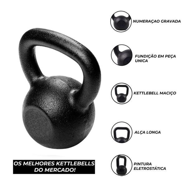 Imagem de Kettlebell pintado 6kg