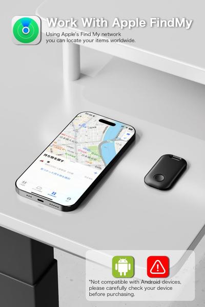 Imagem de Key Tracker Novzix for Keys, funciona com o Apple Find My, preto