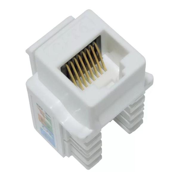 Imagem de Keystone RJ45 Gigabit Cat6 Branco