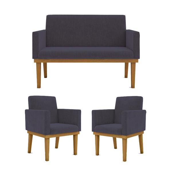 Imagem de Ki 02 Poltronas com base Oferta + Namoradeira Sala