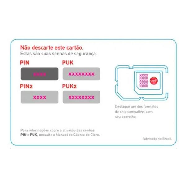 Imagem de Ki 10 Chip para Celular Claro 4G Triplo Corte 