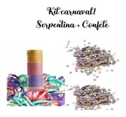 Imagem de Ki Carnaval Folia 1pc Confete 150g + 50m Serpentina+ Espuma