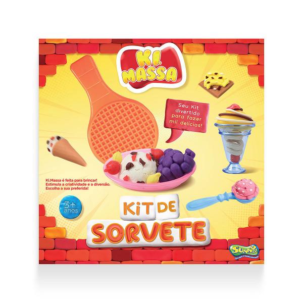 Imagem de Ki Massa - Massinha Modelar Infantil Kit de Sorvete