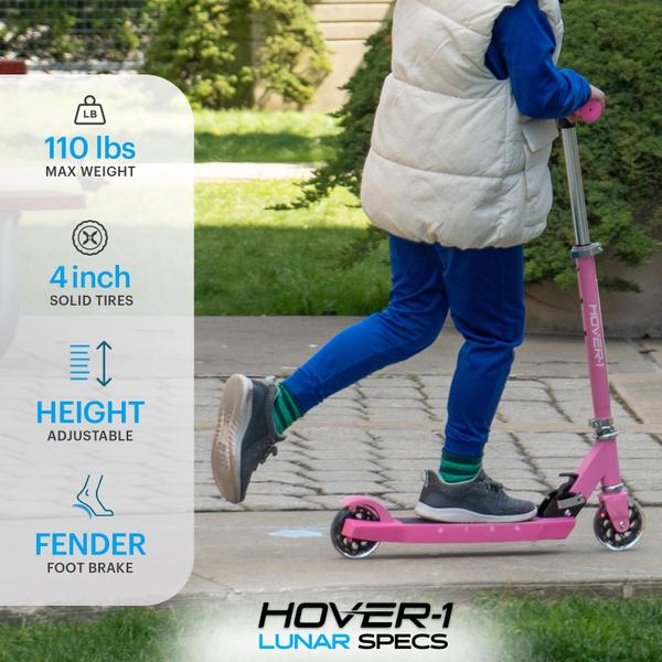 Imagem de Kick Scooter Hover-1 Lunar Kids com rodas com iluminação LED