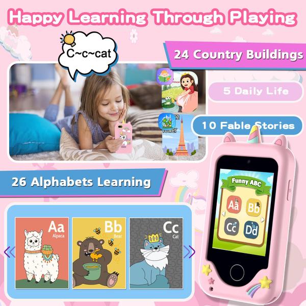 Imagem de Kids Phone Luoba Touchscreen Smartphone Learning Toys 8GB