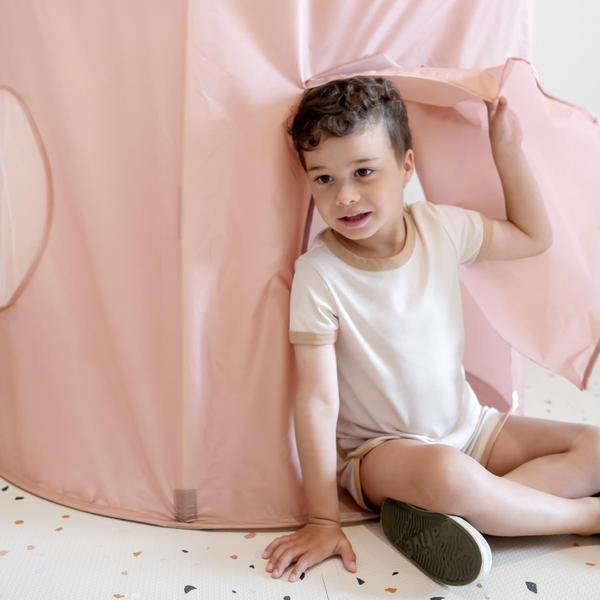 Imagem de Kids Play Tent 3 Sprouts Tecido reciclado sustentável rosa