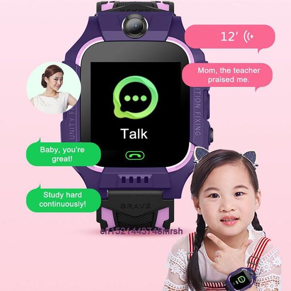 Imagem de Kids Smart Watch Baby Watch 2G Smartwatch Kids SOS Camera Phone Watch Smartwatch Kids's Watch Time Clock Gifts. Relógios inteligentes (roxo)