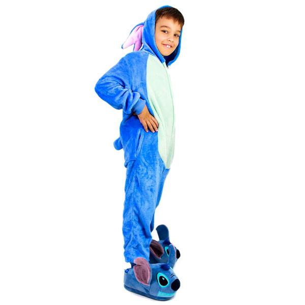 Imagem de Kigurumi Infantil Pijama Stitch Disney Fantasia De Dormir - Zona Criativa