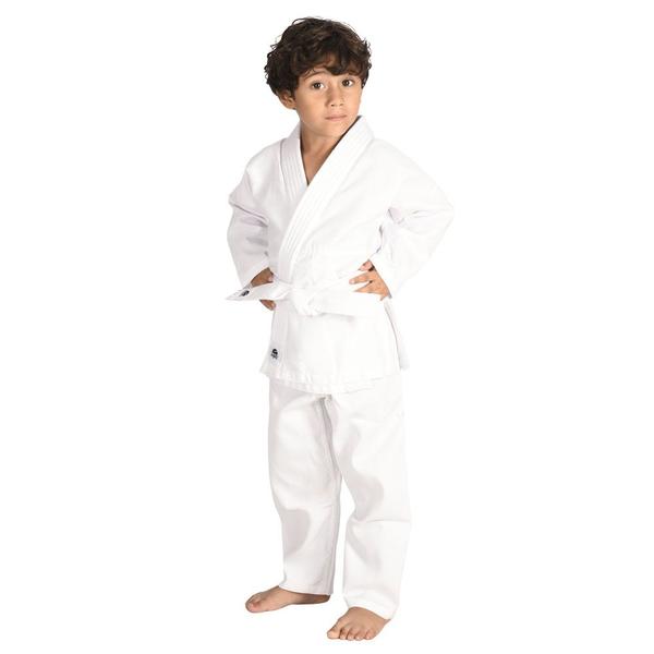 Imagem de Kimono de Judo Jiu-Jitsu Infantil MKS Seitô Branco com faixa Branca