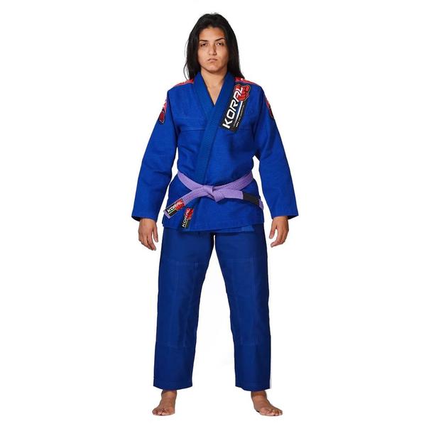 Imagem de Kimono Feminino Jiu Jitsu Koral MKM Harmonik 2018 - Azul