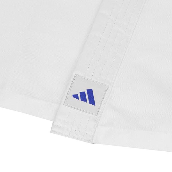 Imagem de Kimono Infantil Judo adidas Trançado Branco com Faixa