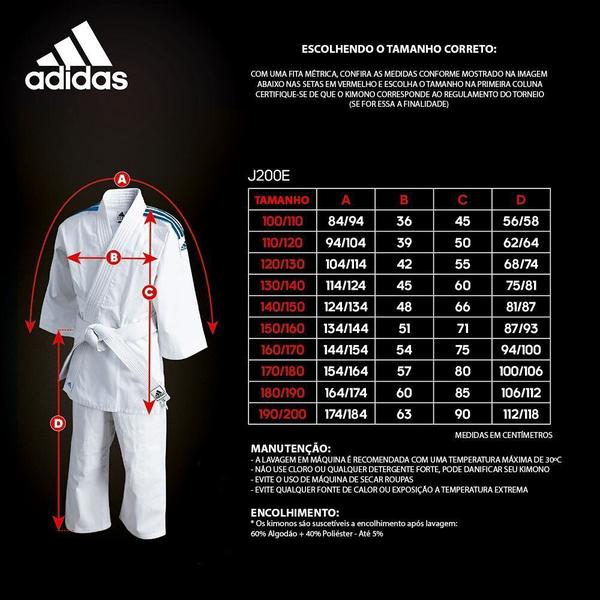 Imagem de Kimono Infantil Judo Jiu-Jitsu adidas Evolution J200E Branco