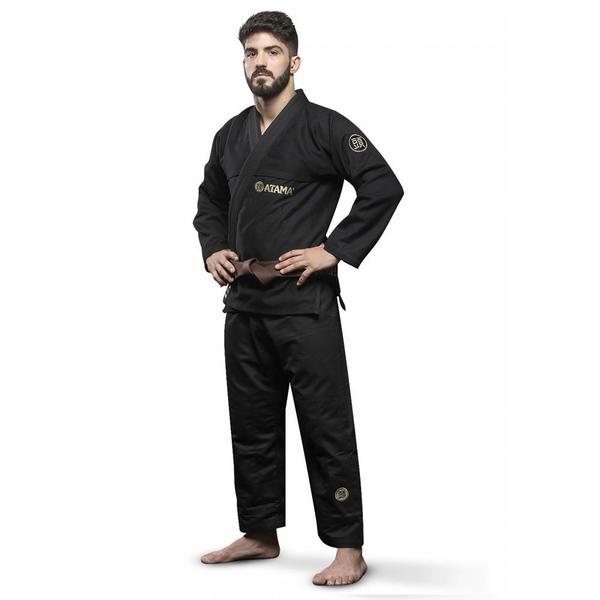 Imagem de Kimono Jiu Jitsu Atama Trançado Classic - Preto-A1