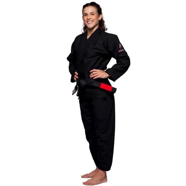 Imagem de Kimono Jiu Jitsu Atama Trançado Infinity Collab Feminino - Preto