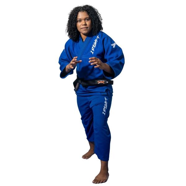 Imagem de Kimono Jiu-Jitsu Infantil Azul Trançado 1 Fight 1 Fit