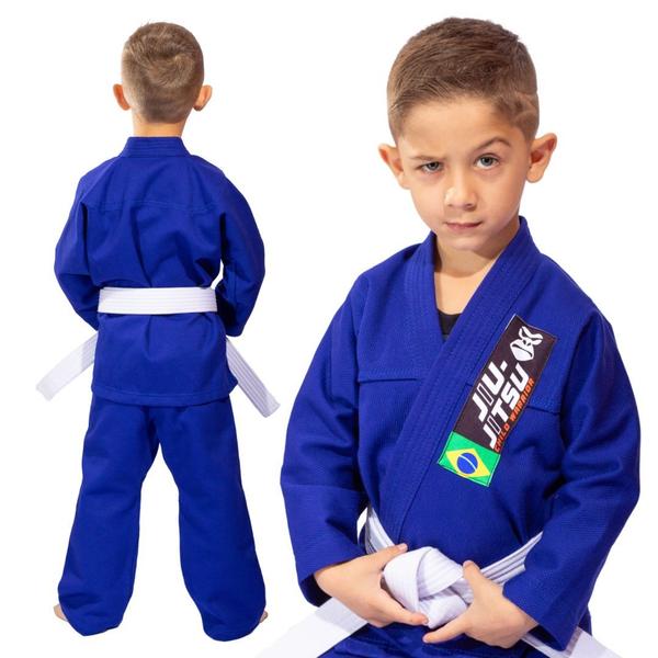 Imagem de Kimono Jiu Jitsu Infantil Reforçado Judo Juvenil Artes Marciais Original Gorilla