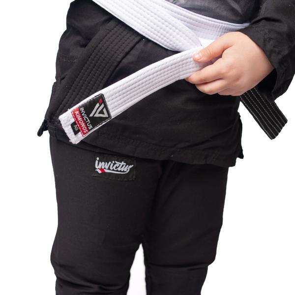 Imagem de Kimono Jiu Jitsu Infantil Sarja Preto feminino