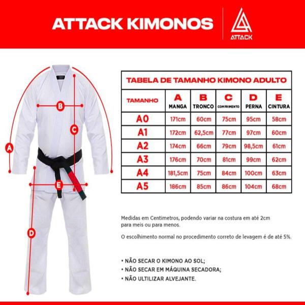 Imagem de Kimono JiuJitsu Adulto Trançado - Attack 3.0 Branco