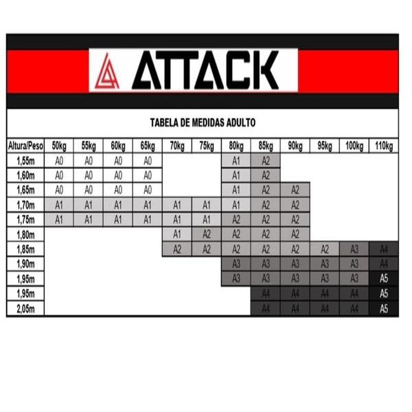 Imagem de Kimono JiuJitsu Adulto Trançado - Attack 3.0 Preto