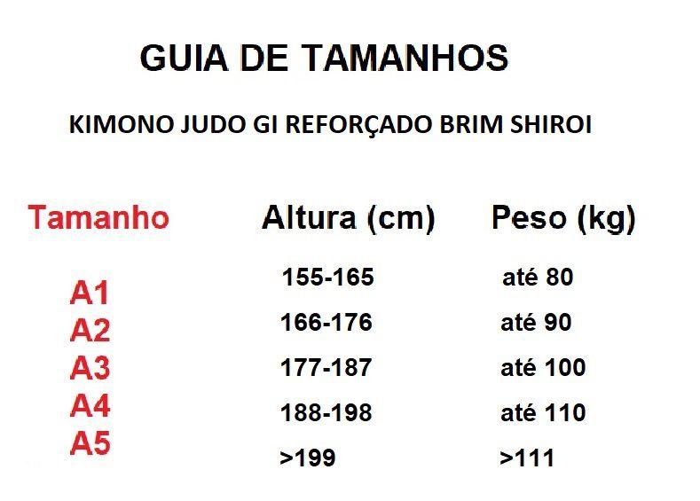 Kimono Judo Gi Reforçado Brim Branco Adulto com Faixa Shiroi Imagem de Kimono Judo Gi Reforçado Brim Branco Adulto com Faixa Shiroi