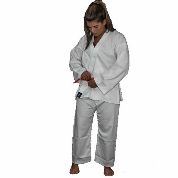 Imagem de Kimono Karate Flex - Brim Reforçado - Branco Adulto - Torah