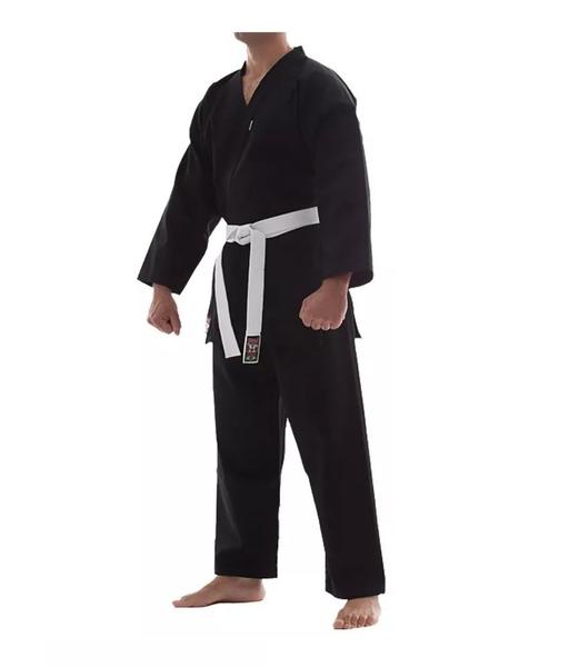 Imagem de Kimono Karatê/Hapkido/Ninjutsu Start Preto Adulto Com Faixa Shiroi