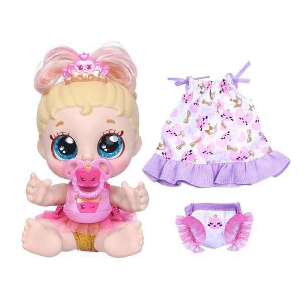 Imagem de Kindi Kids Perfumadas Irmãs Pawsome Royal Family - Pré-Escola 10" Play Doll: Tiara Sparkles, 6.5" Baby Kindi: Teenie Tiara, e Kindi Pet: Prince Purrfection