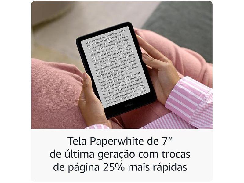 Kindle Paperwhite Signature Ed. 12a Geração, 32GB, 2024, O Kindle