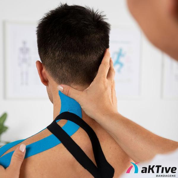 Kinesio Tape Aktive Sport Bandagem Elástica Adesiva Imagem de Kinesio Tape Aktive Sport Bandagem Elástica Adesiva