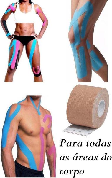 Imagem de Kinesio Taping Bandagem Elastica funcional Fisioterapia Fita