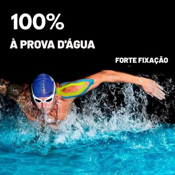 Kinesio Taping Faixa Elástica Cola Na Pele Para Praticar Esportes Alto Desempenho - 5cm X 3 Metros Vermelha - Vitaltape Imagem de Kinesio Taping Faixa Elástica Cola Na Pele Para Praticar Esportes Alto Desempenho - 5cm X 3 Metros Vermelha