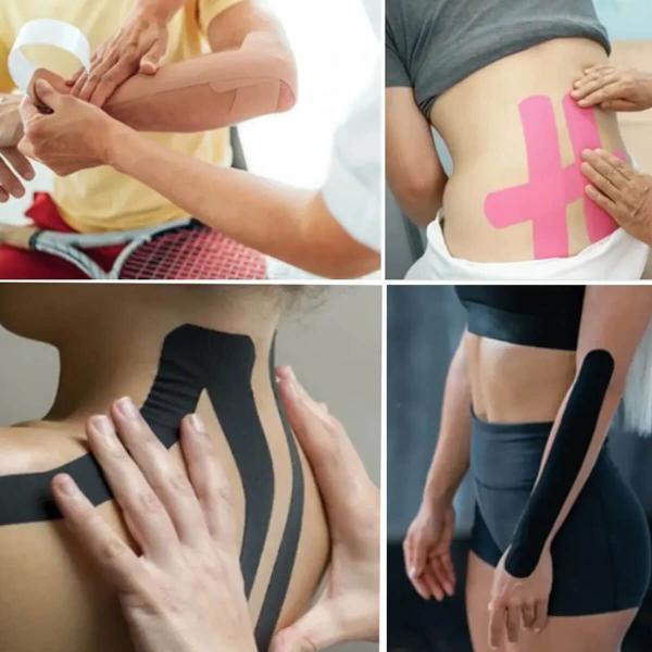 Imagem de Kinesio Taping Fita Adesiva Fisioterapia Muscular Bandagem