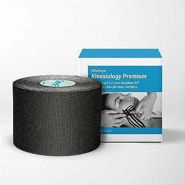 Imagem de Kinésio Vitaltape Premium Preto 5 Cm