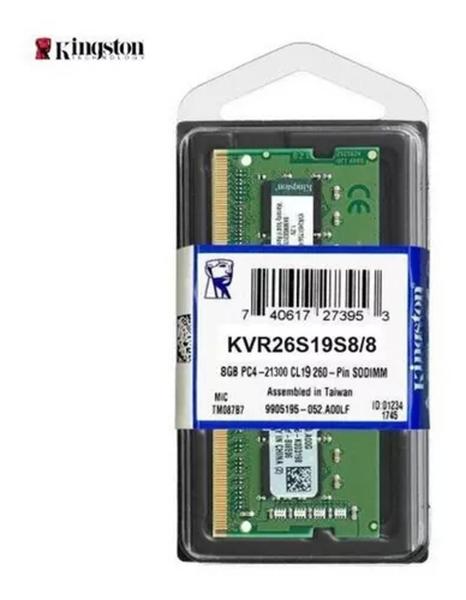 Imagem de Kingston 4GB DDR4 SO-DIMM Notebook KVR26S19S8/4