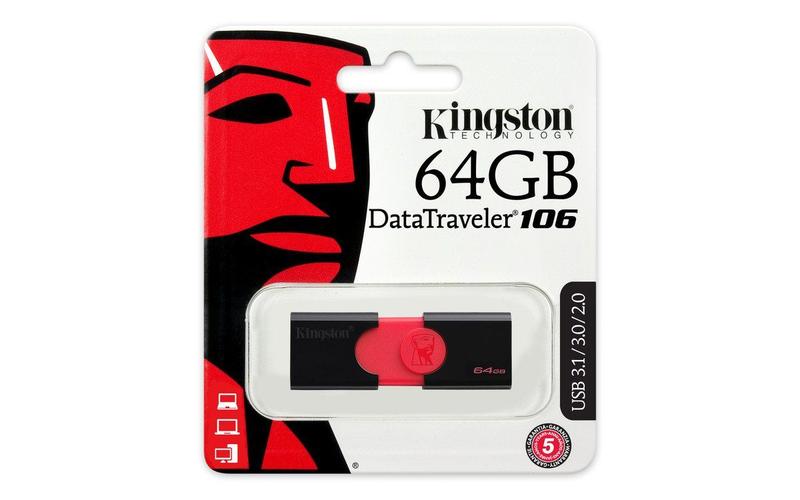 Imagem de Kingston Digital DT106/64GBET 64 GB USB 3.0 Data Traveler 1