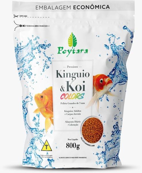 Imagem de Kinguio & Koi Colors Ração Para Peixes 800g - Poytara