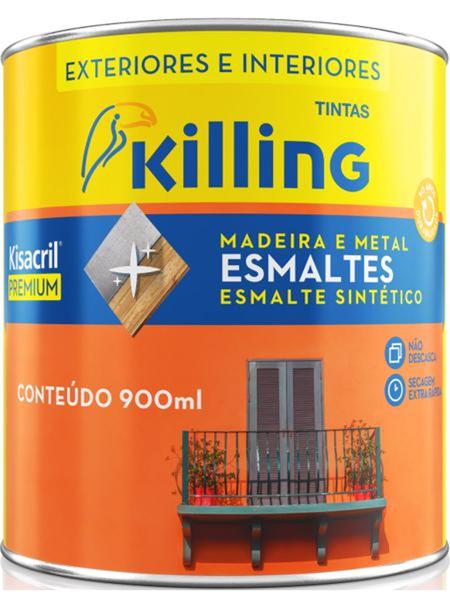 Imagem de Kisacril Tinta Esmalte Premium Café 529 Brilhante - 900ml