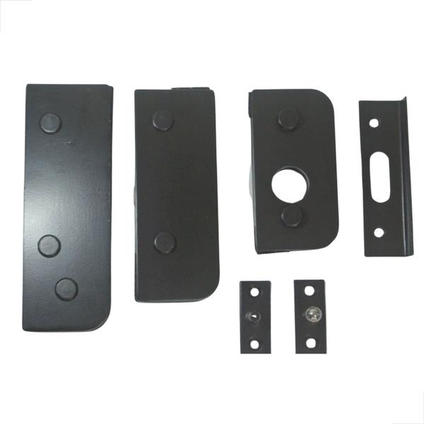 Kit 01 Alumínio Porta De Vidro Pivotante V/a - Preto - Mettallfleck Imagem de Kit 01 Alumínio Porta De Vidro Pivotante V/a - Preto